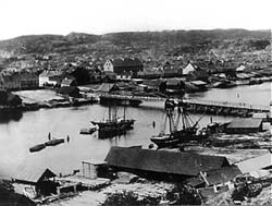 Kristiansand omkring 1890